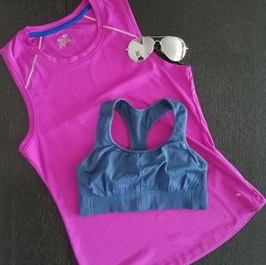 Blue Sports Bra